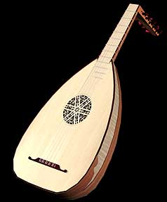 Render of Lute in Lightwave