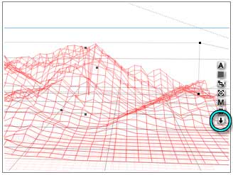 Big Sur Mountain Preset, in wireframe view.