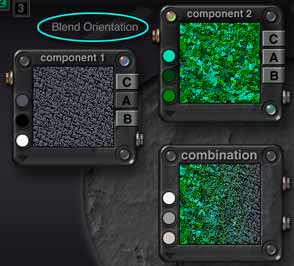 DTE Components 1 and 2; Blend Orientation