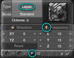 DTE Phase Editor, Liquid, Frequency and 3D Circled