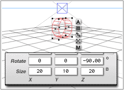 Wireframe Director; first cylinder  Object Attributes