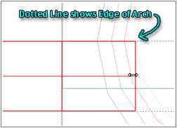 Wireframe side; resizing Pillar Top