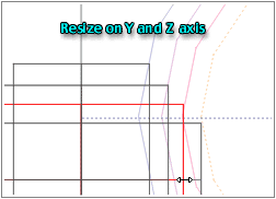 Wireframe Side; 3 new cubes, matching them to arch hoops