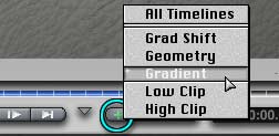 Terrain Lab Key Frame menu, Gradient