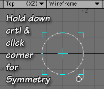 Hold ctrl and click a corner to get Symmetry.