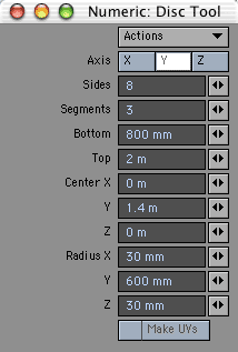 Or just enter these numbers into the Numeric Panel.