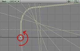 Expand the selection to the points in the center of the spine, and flatten the whole jacket. (It will be vertical.)