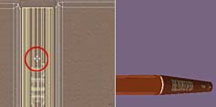 Make UVs for the spine, flip, rotate and positon them, centering them on the book.