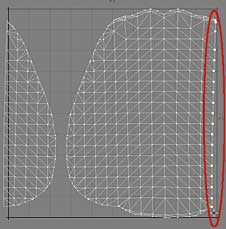 Start Mapping with Leather_Outer. Make UVs, select the points along the split.