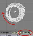 Rotate the model in the endomorph, so the opening straddles the split point.