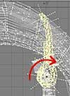Rotate so it's vertical in the Right Viewport.