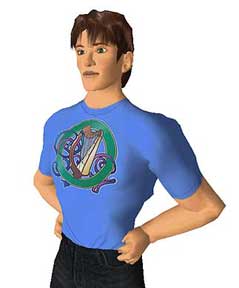 The T-Shirt, right off the Template, worn in SL