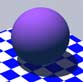 Purple sphere; no highlight