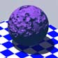 Purple sphere, with higher bumps