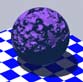 Purple sphere, with very high bumps