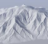 Highly detailed, realistic mountain