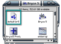 Browser window, from Mac OS 9, with a file named default.br5 highlighted