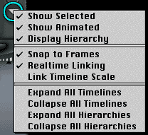 The Flippy below the memory dots, with the Options Menu open