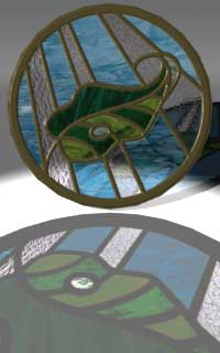Color Filter, on the Advanced Tab, makes it stained glass!