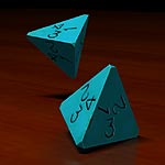 Lesson 2; applying a UV Map to a four sided die.