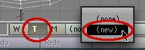 Click the T at the bottom, and then (new)