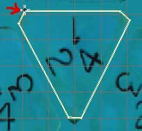 Drag the points to align the poly with the map image.