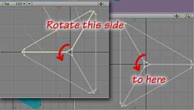 Note the selection, then drop it, and rotate the model so those polys are square to the X axis.