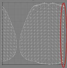 Start Mapping with Leather_Outer. Make UVs, select the points along the split.
